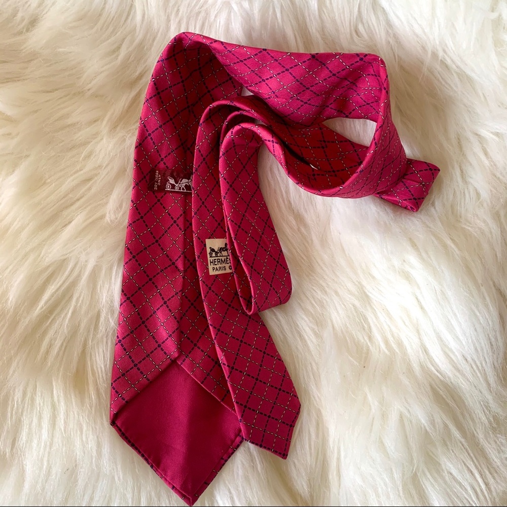 HERMÈS printed tie - Picture 2 of 5